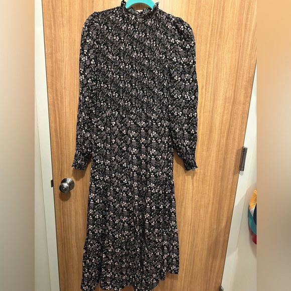 NWT Boden Prairie Print Smocked Tiered Midi Dress Size 12 - Picture 7 of 7